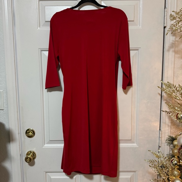 Anatomie Marine Travel Res Dress  Faux Wrap Size Large NWT $248 - Picture 8 of 9